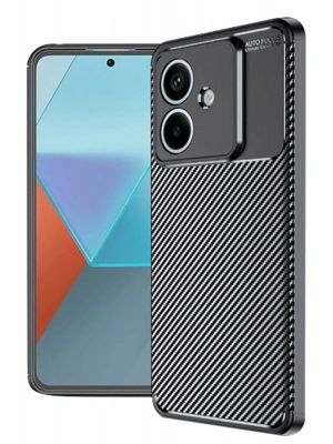 Newface Oppo A3 Kılıf Auto Focus Karbon Kapak - Siyah