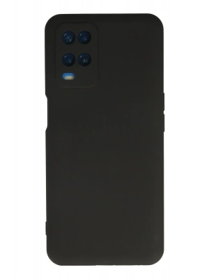 Newface Oppo A54 4G Kılıf Nano içi Kadife Silikon - Siyah