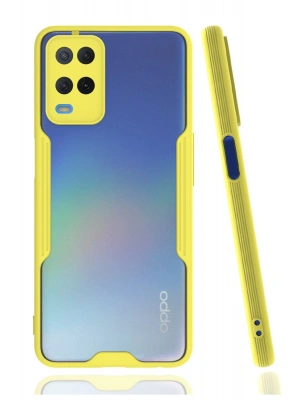 Newface Oppo A54 4G Kılıf Platin Silikon - Sarı