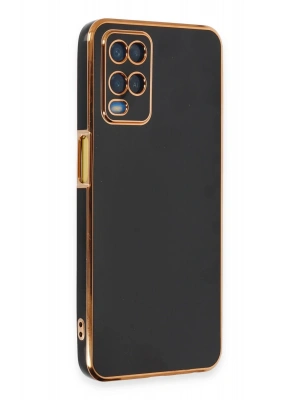 Newface Oppo A54 4G Kılıf Volet Silikon - Siyah