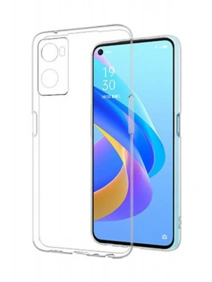 Newface Oppo A96 Kılıf Lüx Şeffaf Silikon