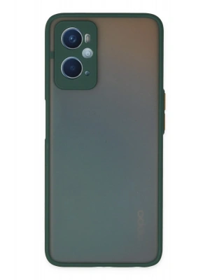 Newface Oppo A96 Kılıf Montreal Silikon Kapak - Yeşil