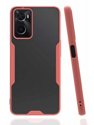Newface Oppo A96 Kılıf Platin Silikon - Pembe