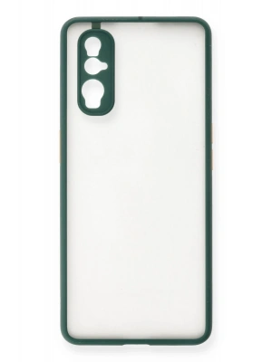 Newface Oppo Find X2 Kılıf Montreal Silikon Kapak - Yeşil