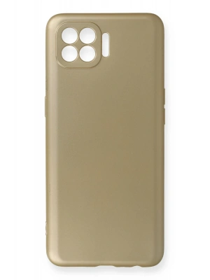 Newface Oppo Reno 4 Lite Kılıf First Silikon - Gold
