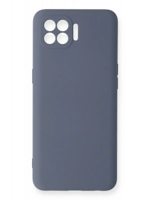 Newface Oppo Reno 4 Lite Kılıf Nano içi Kadife Silikon - Gri