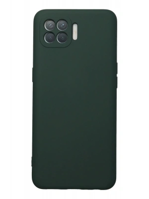 Newface Oppo Reno 4 Lite Kılıf Nano içi Kadife Silikon - Koyu Yeşil