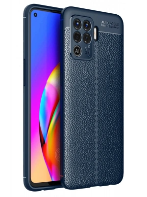 Newface Oppo Reno 5 Lite Kılıf Auto Focus Kapak - Lacivert