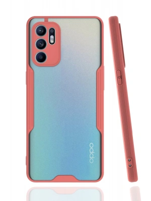 Newface Oppo Reno 6 Kılıf Platin Silikon - Pembe
