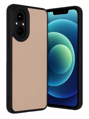 Newface Realme 12 Lite Kılıf Aras Deri Kapak - Pudra