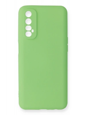 Newface Realme 7 Kılıf First Silikon - Yeşil