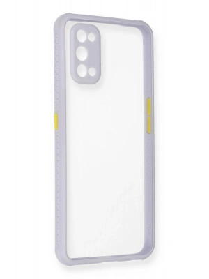 Newface Realme 7 Pro Kılıf Miami Şeffaf Silikon - Lila