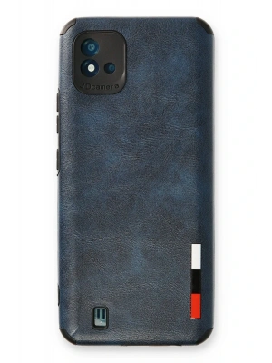 Newface Realme C11 2021 Kılıf Loop Deri Silikon - Lacivert