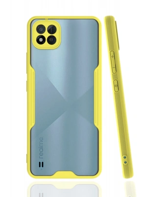 Newface Realme C11 2021 Kılıf Platin Silikon - Sarı