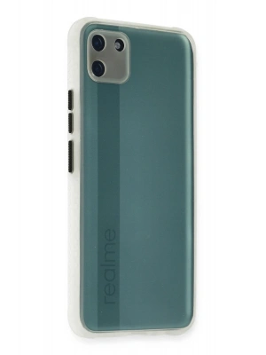 Newface Realme C11 Kılıf Miami Şeffaf Silikon - Şeffaf