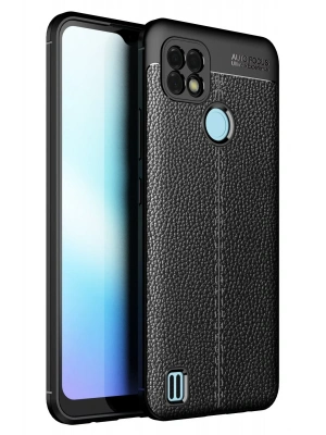 Newface Realme C21 Kılıf Auto Focus Kapak - Siyah