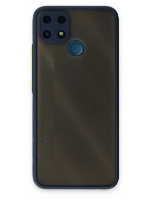 Newface Realme C25 Kılıf Montreal Silikon Kapak - Lacivert