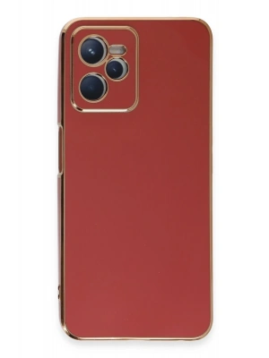 Newface Realme C35 Kılıf Volet Silikon - Kırmızı