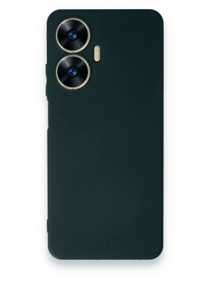 Newface Realme C55 Kılıf First Silikon - Koyu Yeşil