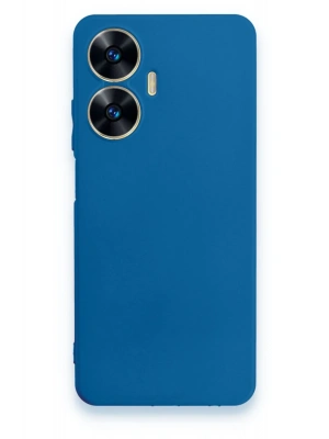 Newface Realme C55 Kılıf First Silikon - Mavi