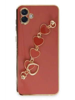 Newface Samsung Galaxy A04 Kılıf Esila Silikon - Kırmızı