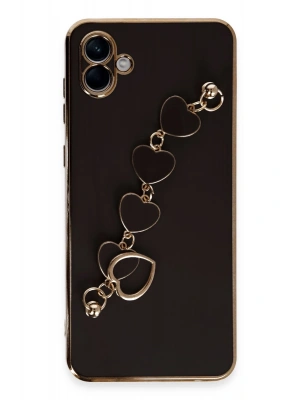 Newface Samsung Galaxy A04 Kılıf Esila Silikon - Siyah