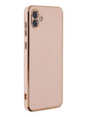 Newface Samsung Galaxy A04 Kılıf Volet Silikon - Pembe