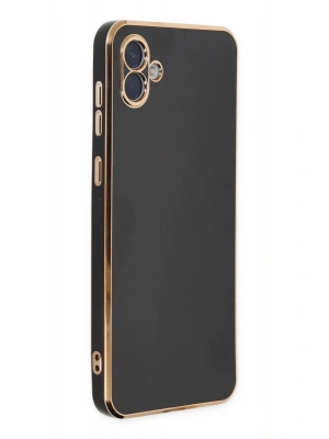 Newface Samsung Galaxy A04 Kılıf Volet Silikon - Siyah