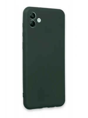 Newface Samsung Galaxy A04E Kılıf First Silikon - Koyu Yeşil