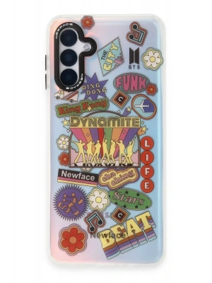 Newface Samsung Galaxy A04S Kılıf Estoril Desenli Kapak - Estoril - 14