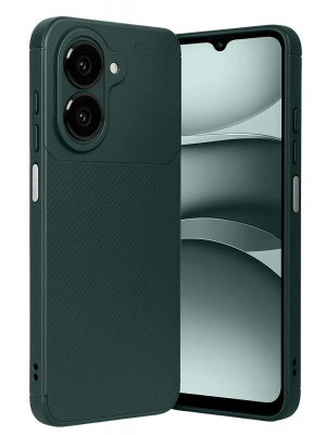 Newface Samsung Galaxy A07 4G Auto Focus Karbon Kapak - Koyu Yeşil