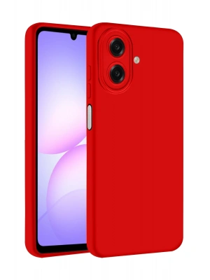 Newface Samsung Galaxy A07 4G First Silikon - Kırmızı