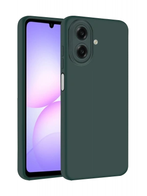 Newface Samsung Galaxy A07 4G First Silikon - Koyu Yeşil