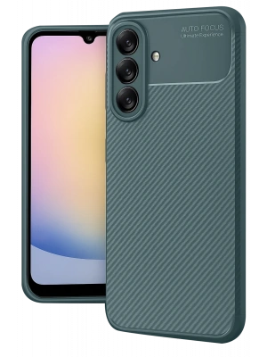 Newface Samsung Galaxy A17 5G Auto Focus Karbon Kapak - Koyu Yeşil