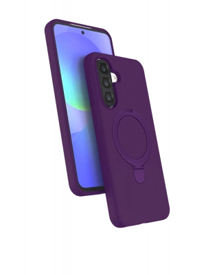 Newface Samsung Galaxy A17 5G Regal Magsafe Standlı Kapak - Derin Mor