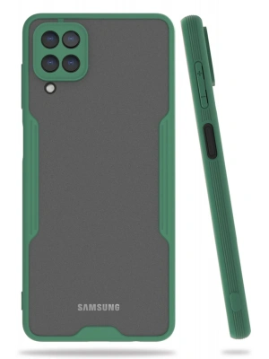 Newface Samsung Galaxy A22 Kılıf Platin Silikon - Yeşil