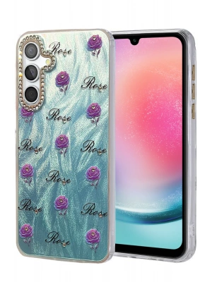 Newface Samsung Galaxy A24 4G Kılıf Blade Aynalı Desenli Kapak - Desen 9