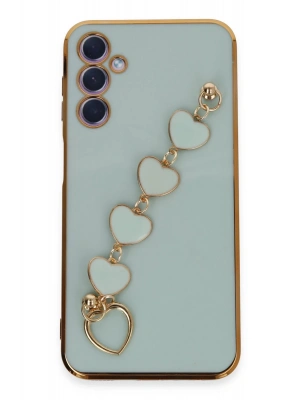 Newface Samsung Galaxy A24 4G Kılıf Esila Silikon - Su Yeşili