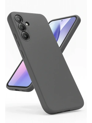 Newface Samsung Galaxy A24 4G Kılıf First Silikon - Gri