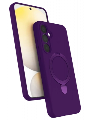 Newface Samsung Galaxy A25 5G Regal Magsafe Standlı Kapak - Derin Mor