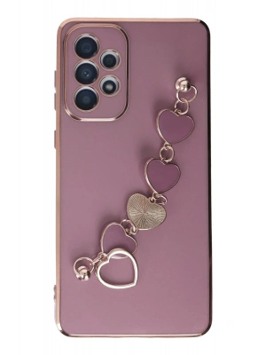 Newface Samsung Galaxy A33 5G Kılıf Esila Silikon - Mor