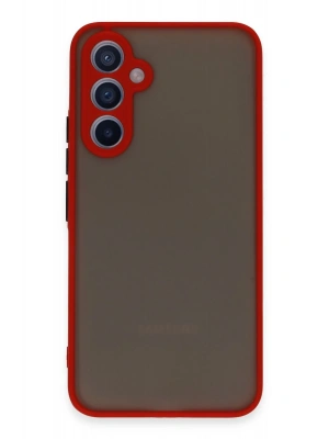 Newface Samsung Galaxy A34 5G Kılıf Montreal Silikon Kapak - Kırmızı