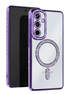 Newface Samsung Galaxy A36 Joke Simli Magneticsafe Kılıf - Derin Mor