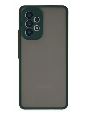 Newface Samsung Galaxy A53 5G Kılıf Montreal Silikon Kapak - Yeşil