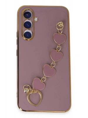 Newface Samsung Galaxy A54 5G Kılıf Esila Silikon - Mor