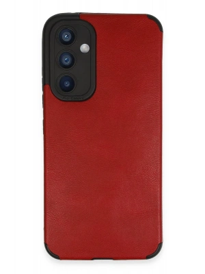 Newface Samsung Galaxy A54 5G Kılıf Loop Deri Silikon - Kırmızı