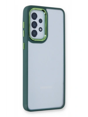 Newface Samsung Galaxy A73 5G Kılıf Dora Kapak - Haki Yeşil