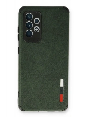 Newface Samsung Galaxy A73 5G Kılıf Loop Deri Silikon - Yeşil