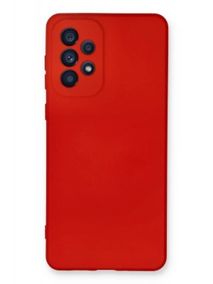 Newface Samsung Galaxy A73 5G Kılıf Nano içi Kadife Silikon - Kırmızı