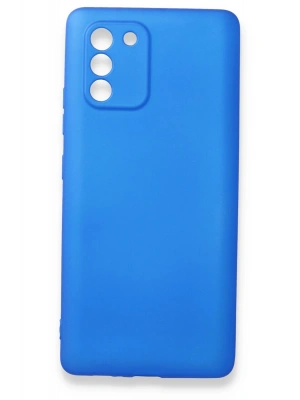 Newface Samsung Galaxy A91 / S10 Lite Kılıf First Silikon - Mavi